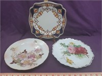 Lot of 3 Antique Plates with Barvaria / Stafford
