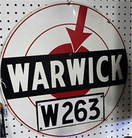 Warwick W263 - round sign 9"
