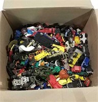 Box of Assorted Toy Cars & More