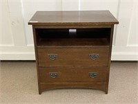 Stickley 2 Drawer Contemporary Cabinet
