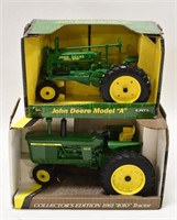 1/16 Ertl John Deere Model A & 4010 NF Tractors