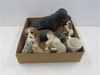 Dog Figurines + 1 Cat