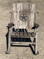LARGE RUSTIC ROCKING CHAIR