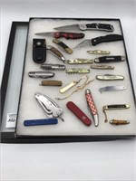 Group of Approx. 22 Various Folding Knives