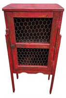 Primitive Red Cabinet