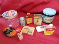 vintage household product containers