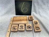 wooden recipe stamps