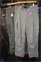 2 Abercrombie & Fitch Lined Cargo Pants Sz Large