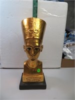 Vintage King Tut Statue Chalkware 14&1/4"