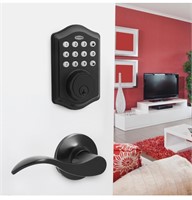 Honeywell Matte Black Electronic Deadbolt