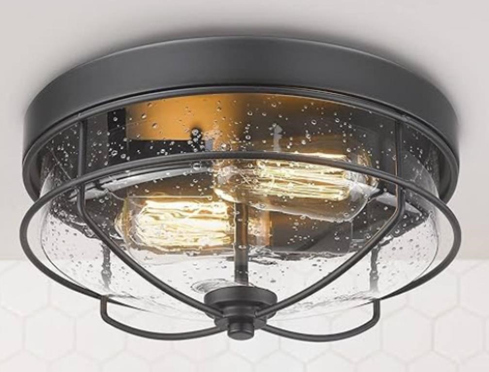 DARKAWAY FLUSH MOUNT 10IN CEILING LIGHT FIXTURE