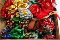 Vintage Christmas Bows and Christmas Boxes