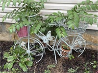 Plant stand bicycle with butterflies