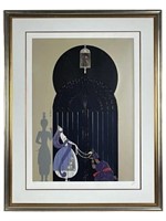 Erte- "Bird in Gilded Cage" AP Signed Serigraph