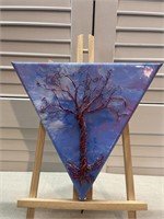 Purple Wire 3d Tree Acrylic and Resin Painting