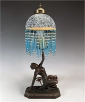 METAL LAMP WITH FEMALE NUDE BASE