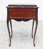 Antique inlaid mahogany servery table