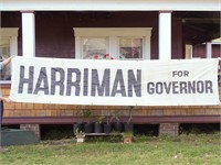 1954 Averell Harriman For Governor Street Banner