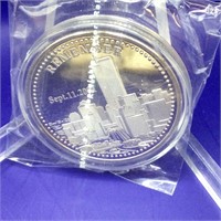 Collectable Twin Towers Silver Coin
