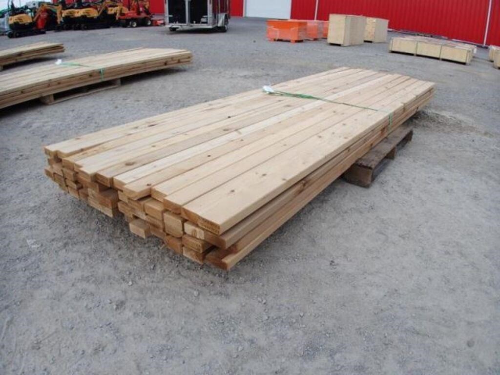 Qty Of 2 In. x 4 In. x 12 Ft. Low Grade Western