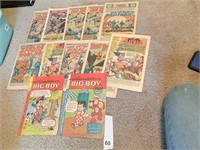 COMIC BOOKS ON NEWSPRINT FROM THE 1960S INCLUDING