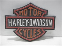 19"x 25" Wood Harley-Davidson Sign