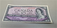 1954 Canadian 10$ Bill