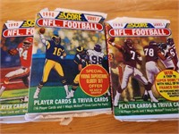 Football Sealed Pack Lot of 3 Score