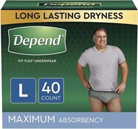 Depend FIT-FLEX Incontinence Underwear for Men, Ma