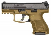 HK VP9SK SUBCOMPACT 9MM 3.39" FDE 2-10RD