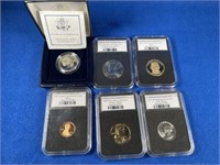 Six US Proof Coins