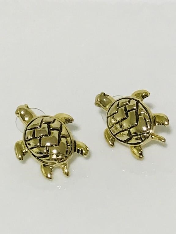 Vintage turtle earrings