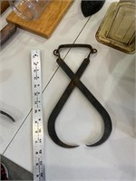 antique ice block tongs