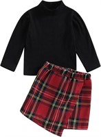 Ribbed Knit Skirt Set