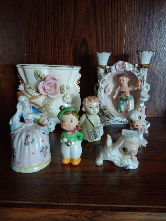 Mixed lot of figurines & decor, most made in Japan