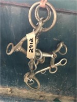 2 - Snaffle & 1 - Curve Pony Bits