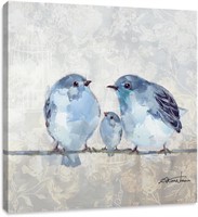 Woxfcart Bird Canvas Art 20x20 Love Bird-B