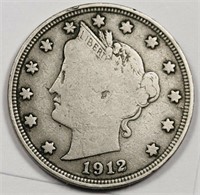 1912 s Key Date Liberty Head V Nickel