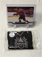 Alex Ovechkin Canvas Hockey Card & Mini Jersey