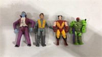 Vintage ghostbusters, X-men and gi Joe figures