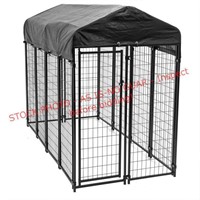 Lucky Dogs - Steel Frame Dog Kennel, 8x4x6ft