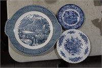 BLUE & WHITE CHINA PLATES