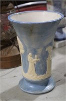 BLUE & WHITE CERAMIC VASE