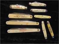 (9) Advertising Pocket Knives