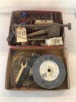 Grinding wheels & pop riveter, and misc.