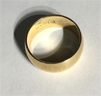 Excellent 14K Wide Band Ring, Size 7, 20 grams