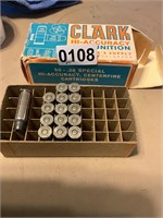 38 special ammo- Clark- 15 count