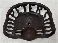 14.5" Peters Cast Iron Tractor Seat