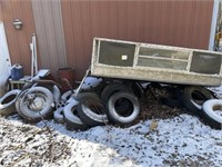 TIres, camper shell, engine parts, misc.