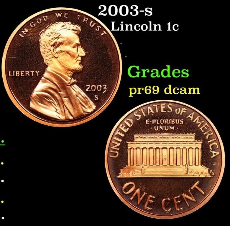 Proof 2003-s Lincoln Cent 1c Grades GEM++ Proof De